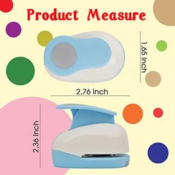 Ecohu Circle Hole Punch for Craft Sizeout 1inch, Paper Punch Shapes, Craft Lever Punch Handmade Paper, Tool Circle Punch for Scrapbook, Festival Cards, DIY Arts