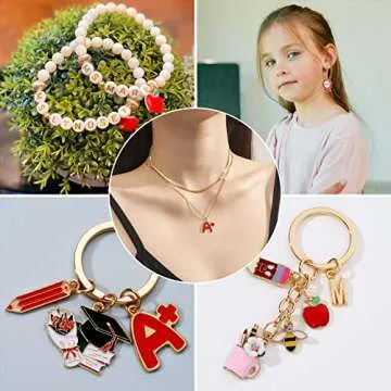 Craftdady Enamel Teacher Charms for Crafting & Jewelry Making