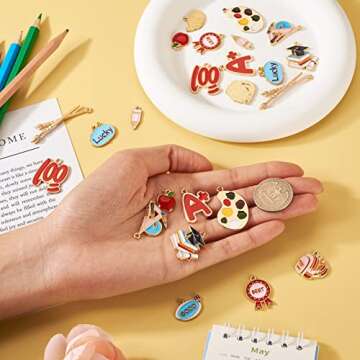 Craftdady Enamel Teacher Charms for Crafting & Jewelry Making