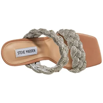 Steve Madden Kenley Heeled Sandals with Rhinestones