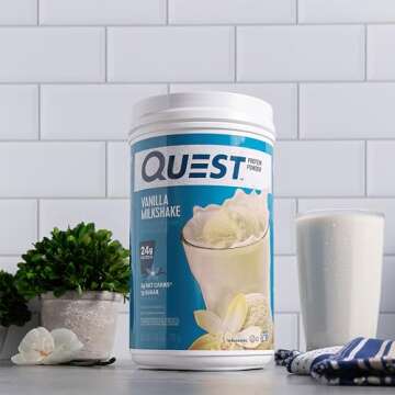 Quest Vanilla Milkshake Protein Powder - 24g Protein, Low Sugar
