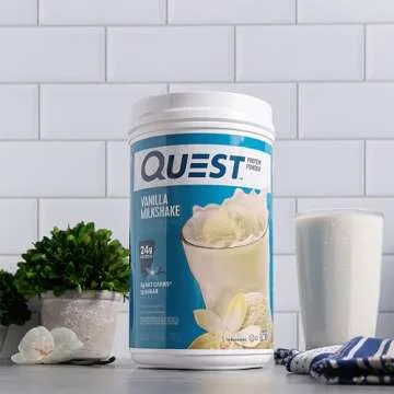 Quest Vanilla Milkshake Protein Powder - 24g Protein, Low Sugar