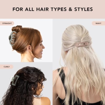 Stylish Kitsch Eco-Friendly Claw Clips for All Hair Types