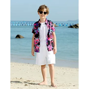 Stylish Neon Tie Dye Dress Shirt for Teens Boys