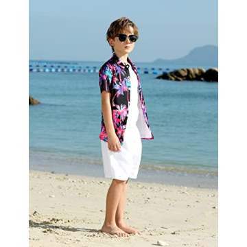 Stylish Neon Tie Dye Dress Shirt for Teens Boys