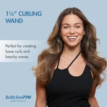 BabylissPRO Nano Titanium Curling Wand for Perfect Waves