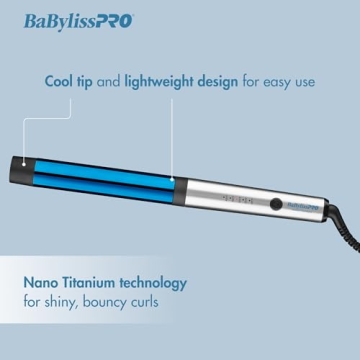 BabylissPRO Nano Titanium Curling Wand for Perfect Waves