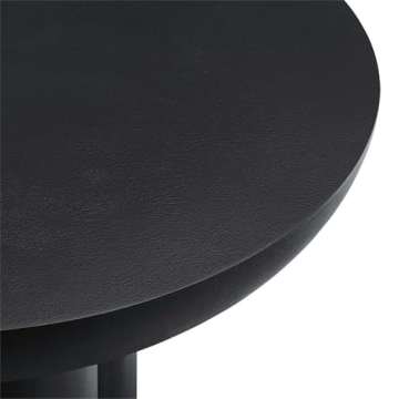 Modway Caspian Concrete Round Black Coffee Table