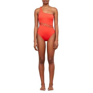 Kenneth Cole New York Women's Standard Shoulder One Piece Swimsuit