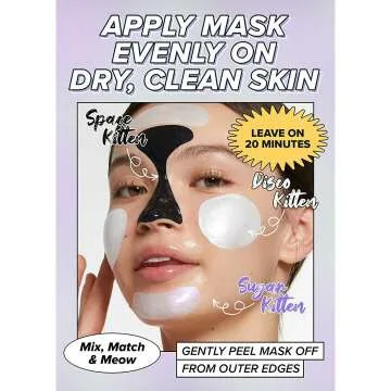 I DEW CARE Mini Meow Trio - Travel Size Peel Off Masks