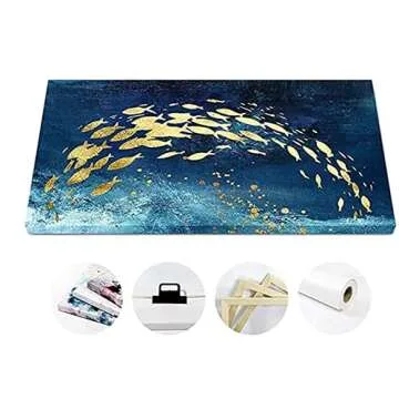 Minimalist Large Canvas Poster 3 Pieces Let's Stay Home Poster Motivational Wall Art Painting Family Quote Pictures Gifts Artwork for Office Home Decor With Inner Frame Gift