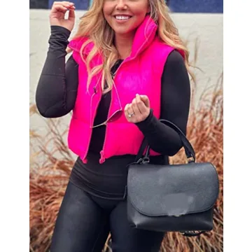 Stylish UANEO Cropped Puffer Vest for Women
