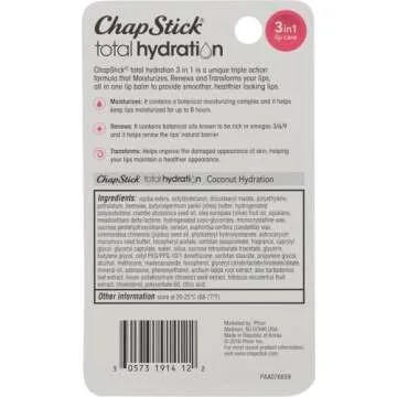 ChapStick Total Hydration Coconut Lip Balm - 0.12 Oz
