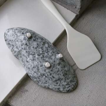 LINXUXIE Oyster Shell Spoon Rest for Kitchen Decor
