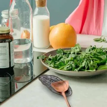 LINXUXIE Oyster Shell Spoon Rest for Kitchen Decor