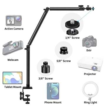 Versatile Obeamiu Overhead Camera Mount Desk Stand