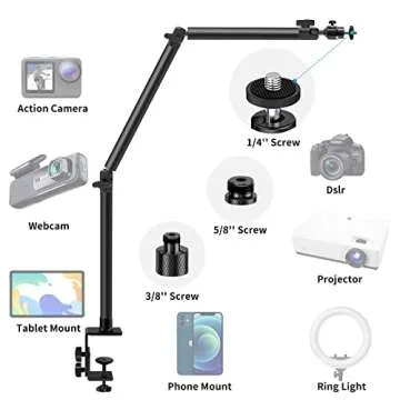 Versatile Obeamiu Overhead Camera Mount Desk Stand
