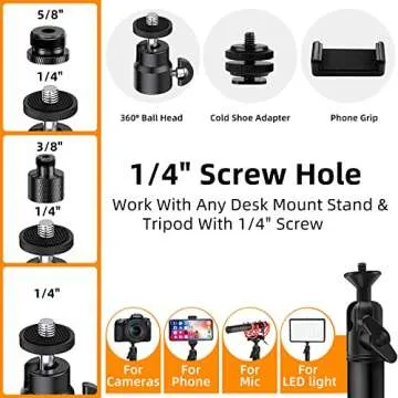 Versatile Obeamiu Overhead Camera Mount Desk Stand