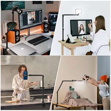 Versatile Obeamiu Overhead Camera Mount Desk Stand