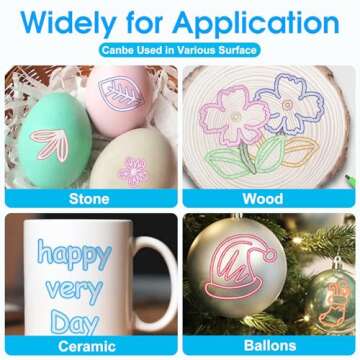 Celepen Shimmer Markers Double Line Outline Markers, Stocking Stuffers for Kids Teens Girls, Gifts for 4-12 Year Old Girls, 12Colors Glitter Metallic Outline Markers Set Christmas Gifts for Teenagers