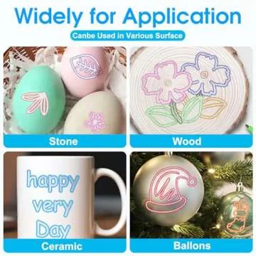 Celepen Shimmer Markers for Kids - 12 Glitter Outline Markers