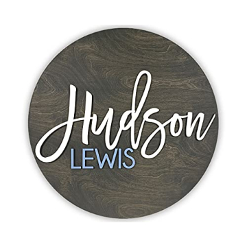 Customized Nursery Name Sign, Choice of Stain & Colors, 12" 18" 24", Wood Wall Art for Children & Ki...