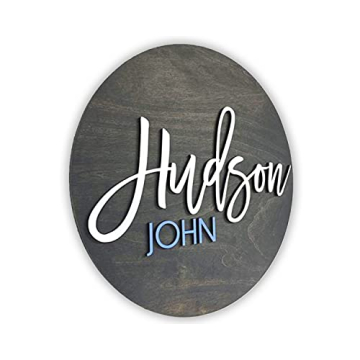 Personalized Nursery Name Sign - Custom Wood Wall Art