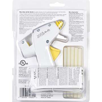 AdTech Ultra Low-Temp Cool Tool | Mini Hot Glue Gun for Safe Crafting | Children and Kids | Item #05690 , White