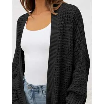 ZESICA Women's Chunky Knit Cardigan - Stylish & Cozy