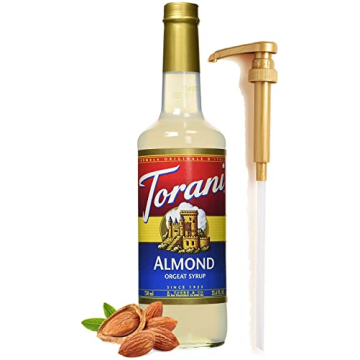 Almond Orgeat Syrup for Drinks - 25.4 oz Coffee & Cocktail Flavoring