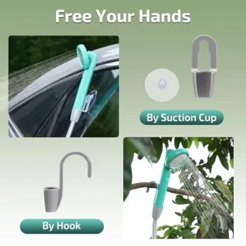 Swonder Camping Shower with Temperature Display for Outdoors