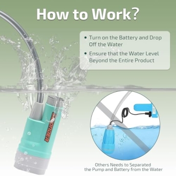 Swonder Camping Shower with Temperature Display for Outdoors