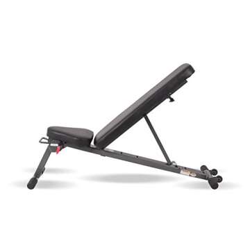 Inspire Fitness Folding Bench - Lays Flat - Decline/Incline Bench - Weight Bench Adjustable - Workout Bench for Home Gym - Lays Flat for Easy Storag