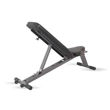 Inspire Fitness Folding Bench - Lays Flat - Decline/Incline Bench - Weight Bench Adjustable - Workout Bench for Home Gym - Lays Flat for Easy Storag
