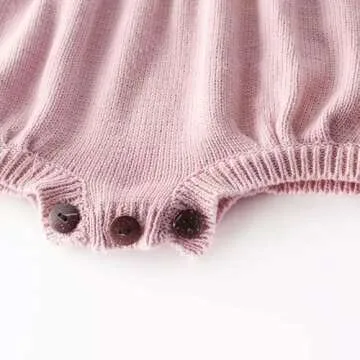 Stylish Just Bodi Rainbow Knit Romper for Baby Girls