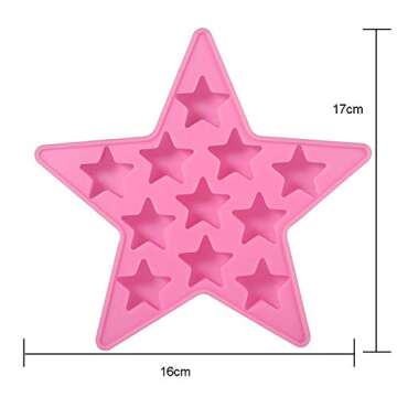 Five Star Silicone Ice Cube Tray - Perfect for Kids and Parties