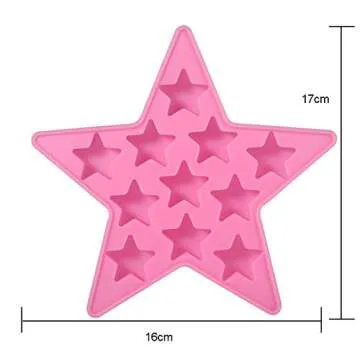 Five Star Silicone Ice Cube Tray - Perfect for Kids and Parties