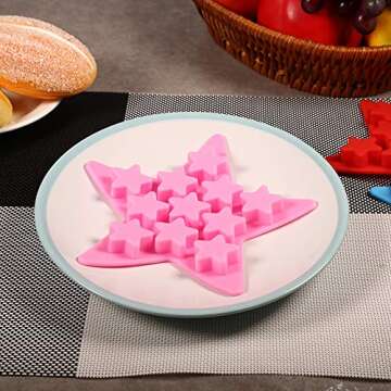 Five Star Silicone Ice Cube Tray - Perfect for Kids and Parties