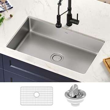 KRAUS 32-inch Undermount Stainless Steel Kitchen Sink