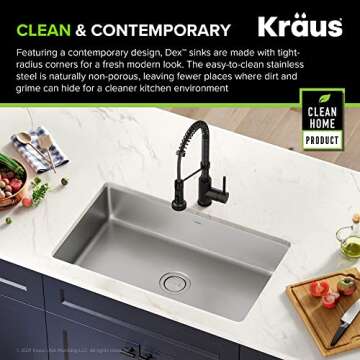 KRAUS 32-inch Undermount Stainless Steel Kitchen Sink