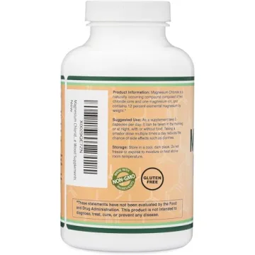 Non-GMO Magnesium Chloride Capsules for Bone & Digestive Health