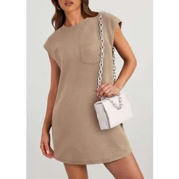 PRETTYGARDEN Women's Summer Short T Shirt Dress