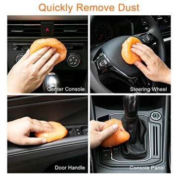 MAMBAKOTR Cleaning Gel, Car Cleaning Kit Car Detailing Kit Car Cleaner Interior Auto Detailing Tools...