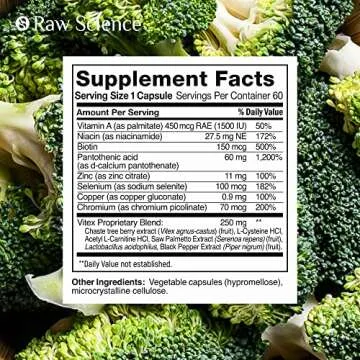 Anti Acne Supplements Cystic Acne Treatment for Teens – Hormonal Acne Pills with Acne Vitamins for Men & Women – clear skin supplement: Vitamin A, Zinc, Niacin Oily Skin & Breakout Control - 60 Caps