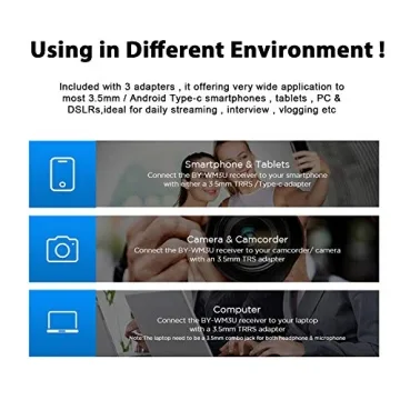 BOYA BY-WM3U Wireless Microphone for Vlogging and Streaming