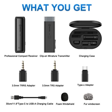 BOYA BY-WM3U Wireless Microphone for Vlogging and Streaming