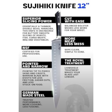 12 Inch DALSTRONG Chef & Sujihiki Hybrid Slicing Knife