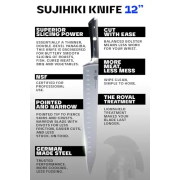 12 Inch DALSTRONG Chef & Sujihiki Hybrid Slicing Knife