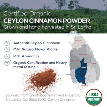 One Farm Organic Ceylon Cinnamon Resealable Jar for Cooking