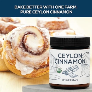 One Farm Organic Ceylon Cinnamon Resealable Jar for Cooking